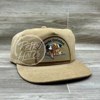 Retro Ducks Unlimited Patch On Tan Corduroy Hat Ready To Go