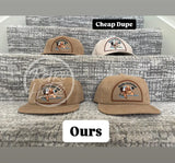 Retro Ducks Unlimited Patch On Tan Corduroy Hat Ready To Go