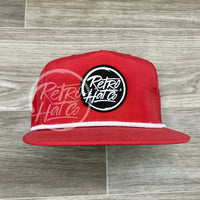 Retro Hat Co. Brand (Glow In The Dark) On Poly Rope Red Ready To Go