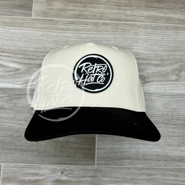 Rhc Brand (Glow In The Dark) Patch On Natural/Black Retro Hat Ready To Go