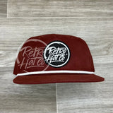 Retro Hat Co. Brand (Glow In The Dark) Patch On Rope Maroon W/White Ready To Go
