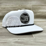 Retro Hat Co. Brand (Glow In The Dark) Patch On Rope White W/Black Ready To Go