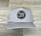 Retro Hat Co. Brand (Glow In The Dark) Patch On Tall Gray Rope Ready To Go