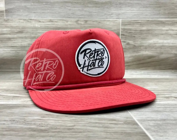 Retro Hat Co. Brand (White) Patch On Rope Ready To Go