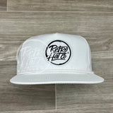 Retro Hat Co. Brand (White) Patch On Rope Solid White Ready To Go