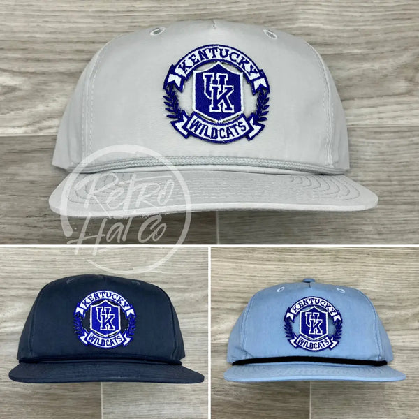 Retro Kentucky Wildcats Crest On Rope Hat Ready To Go