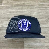 Retro Kentucky Wildcats Crest On Rope Hat Solid Navy Blue Ready To Go