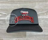 Oklahoma Sooners Arch On Retro Rope Hat Gray W/Black Ready To Go