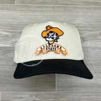 Retro Oklahoma State / Pistol Pete Osu Cowboys On Natural/Black Hat Ready To Go