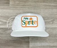 Retro Sprite Patch On Solid White Rope Hat Ready To Go