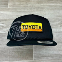 Retro Toyota Patch On Black Classic Rope Hat Ready To Go