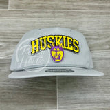 Retro Washington Huskies Patch On Rope Hat Solid Smoke Gray Ready To Go