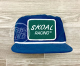Skoal Racing (Rectangle) On Retro Poly Rope Hat Blue Ready To Go