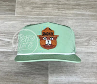 Smokey The Bear On Retro Poly Rope Hat Green W/White Ready To Go