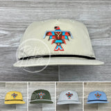 Southwestern / Tribal Thunderbird (Small) Patch On Retro Rope Hat Ready To Go