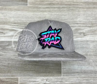 Stay Rad Patch On Gray Corduroy Hat Ready To Go