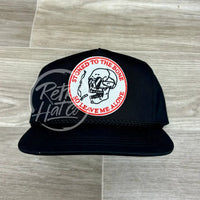 Stoned To The Bone Patch On Black Classic Retro Rope Hat Ready Go