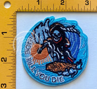 Surfing Skeleton / Grim Reaper (Ride Till You Die) Patch