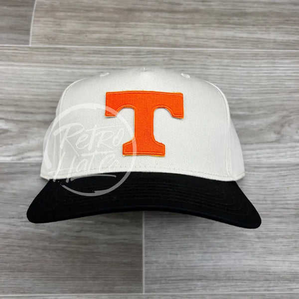 Retro Tennessee Vols T Patch On Natural/Black Hat Ready To Go