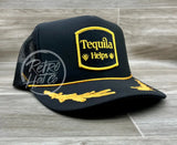 Tequila Helps Patch On Black Meshback Trucker W/Oak Leaf Ready To Go