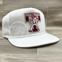 Texas A&M Aggies On White Classic Rope Hat Ready To Go