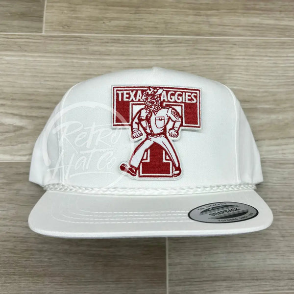 Texas A&M Aggies On White Classic Rope Hat Ready To Go