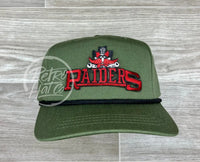 Texas Tech Red Raiders On Retro Rope Hat Olive W/Black Ready To Go