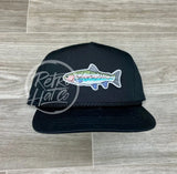 Trout On Green Classic Rope Hat Black Ready To Go