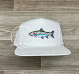 Trout On Green Classic Rope Hat White Ready To Go