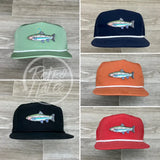 Trout On Retro Poly Rope Hat Ready To Go