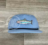 Trout On Retro Rope Hat Baby Blue W/Black Ready To Go