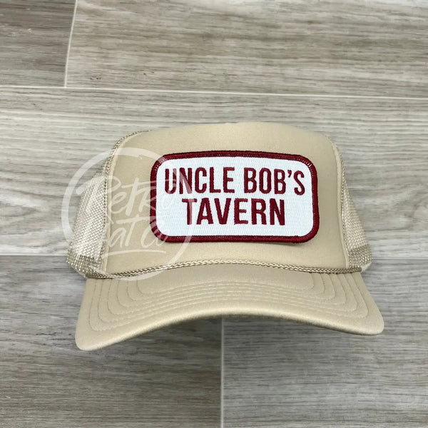 Uncle Bobs Tavern On Beige Meshback Trucker Hat Ready To Go