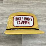 Uncle Bobs Tavern On Retro Rope Hat Mustard W/Black Ready To Go