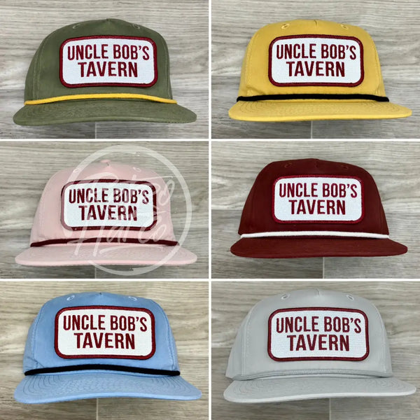 Uncle Bobs Tavern On Retro Rope Hat Ready To Go