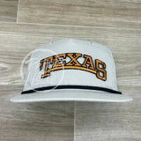 Ut / Texas Longhorn Arch On Retro Poly Rope Hat Gray Ready To Go