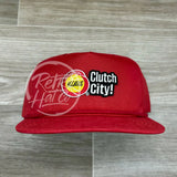 Vintage 80S/90S Houston Rockets Clutch City Patch On Retro Rope Hat Solid Red Ready To Go