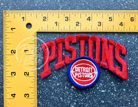 Vintage 90S Detroit Pistons (Red Arch) Patch