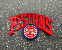 Vintage 90S Detroit Pistons (Red Arch) Patch