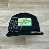 Vintage 90S Green Bay Packers Pack-Attack Patch On Classic Retro Rope Hat Black Ready To Go