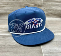 Vintage 90S New York Giants Patch On Retro Poly Rope Hat Ready To Go