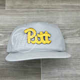 Vintage 90S Pittsburgh (Pitt) Panthers Patch On Retro Rope Hat Solid Smoke Gray Ready To Go