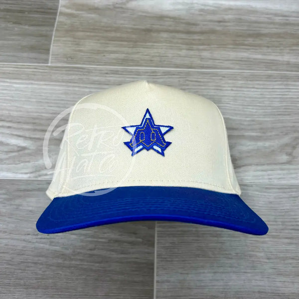 Vintage 90S Seattle Mariners M On Natural/Blue Retro Hat Ready To Go