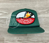 Vintage Oilfield - Wild Well Control Patch On Green Classic Rope Hat Ready To Go