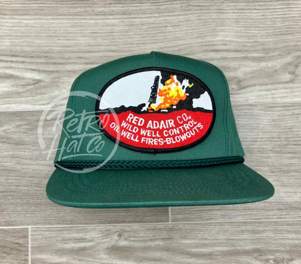 Vintage Oilfield - Red Adair - Wild Well Control Patch on Green Classi