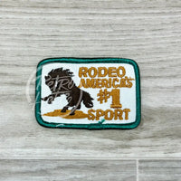 Vintage Rodeo #1 Sport Patch Green Border