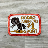 Vintage Rodeo #1 Sport Patch Orange Border