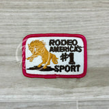 Vintage Rodeo #1 Sport Patch Pink Border