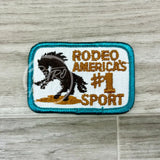 Vintage Rodeo #1 Sport Patch Turquoise Border