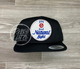 Vintage Silver Natural / Natty Light Beer Patch On Classic Rope Hat Black Ready To Go