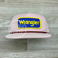 Wrangler (Blue) On Retro Rope Hat Blush W/Maroon Ready To Go